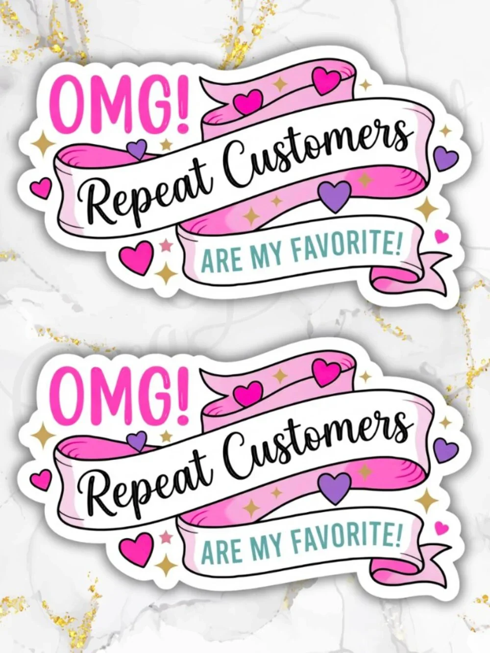 50 Stickers Repeat Customers Are My Favorite Sticker Labels
